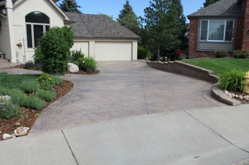 Residential Driveway with Landscaping