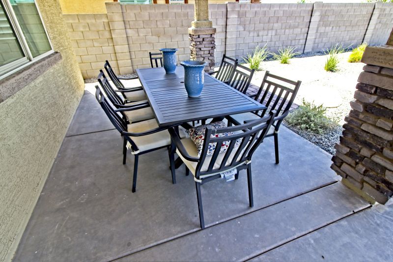 Cement Patio Installation detail